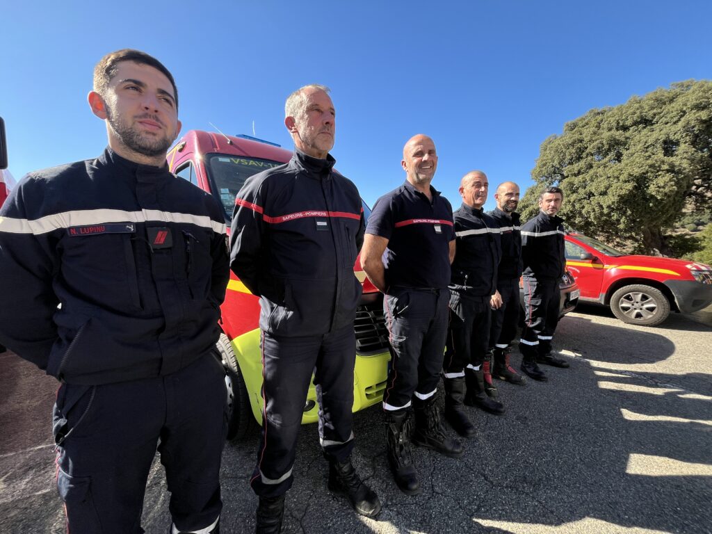 Une partie des sapeurs-pompiers volontaires du centre de secours
